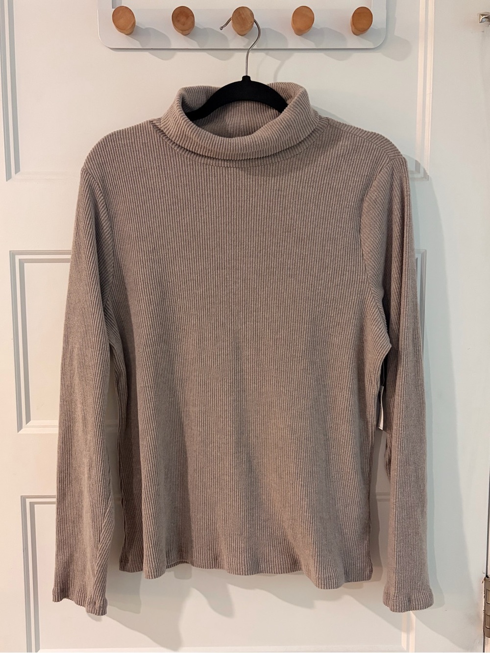 Old Navy Women’s Taupe Ribbed Long-Sleeve Turtleneck Sweater NWT | XXL